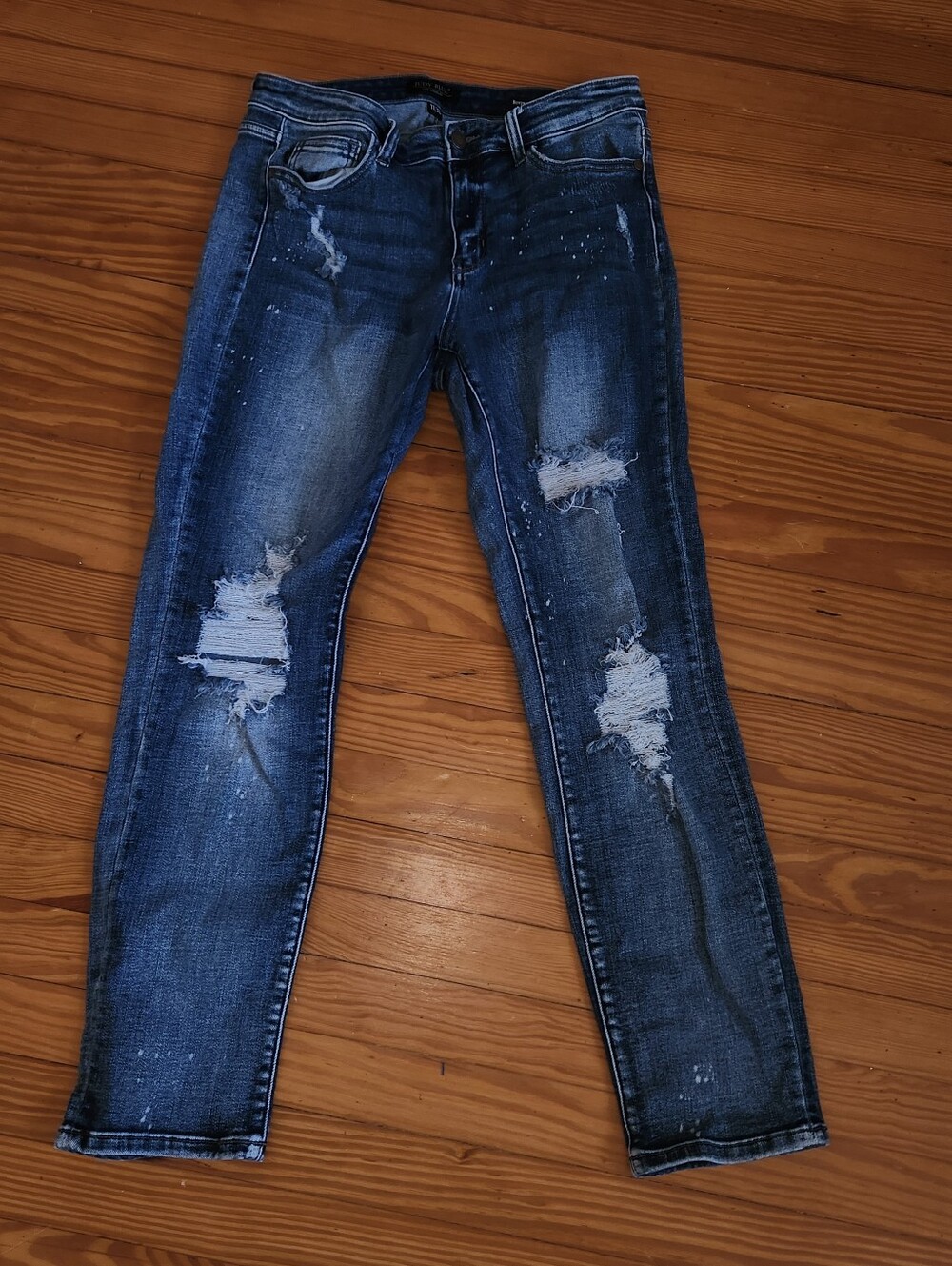 Judy BLUE STRETCHY BOYFRIEND FIT JEANS SZ 11/30